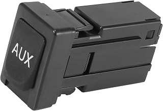ACROPIX Front Aux Port Auxiliary Stereo Adapter Input Jack Fit for Toyota Corolla Avalon Tacoma - Pack of 1 Black