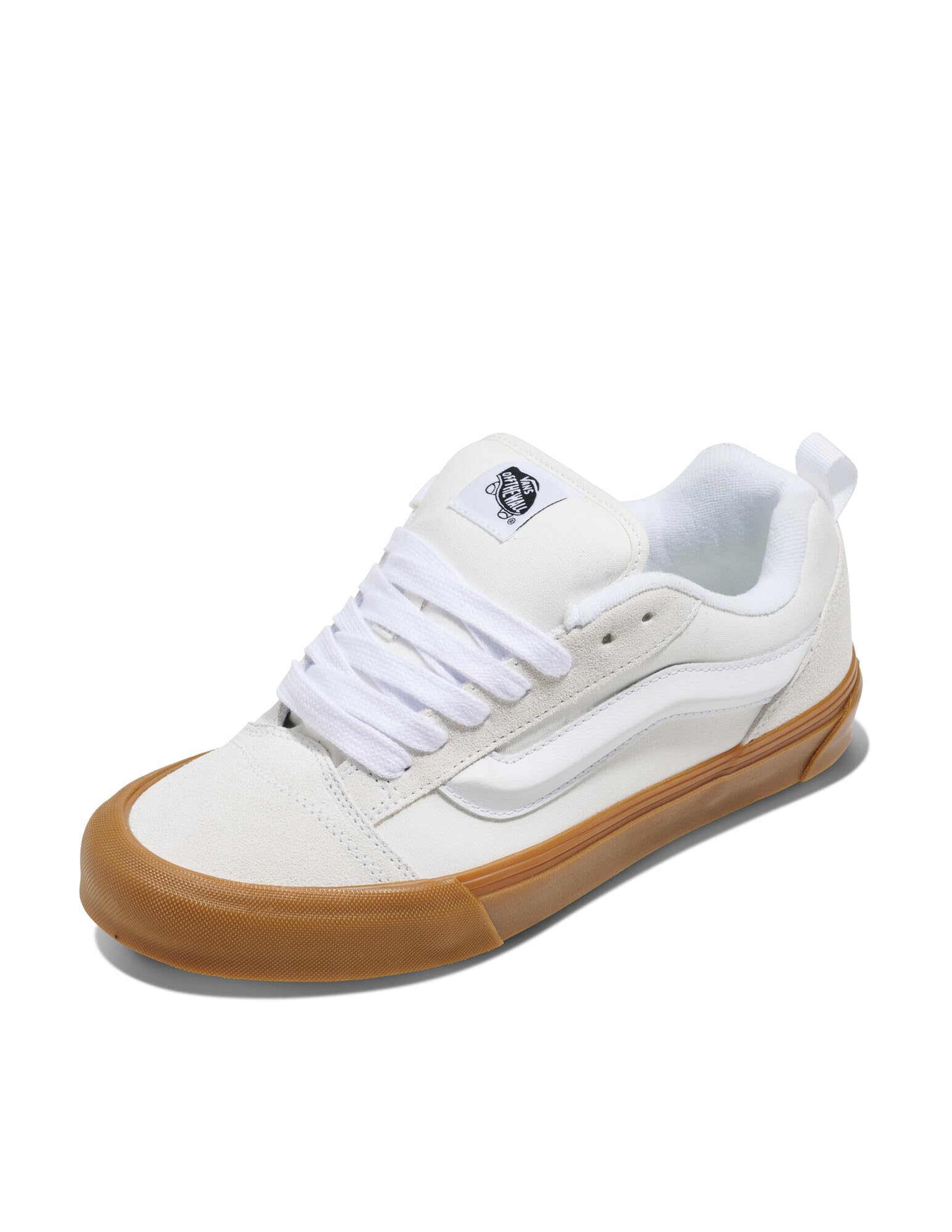 Vans Unisex Knu Skool Shoe - '90s Retro Puffy Fashion Sneakers for Men & Women, Gum Blanc De Blanc, 9