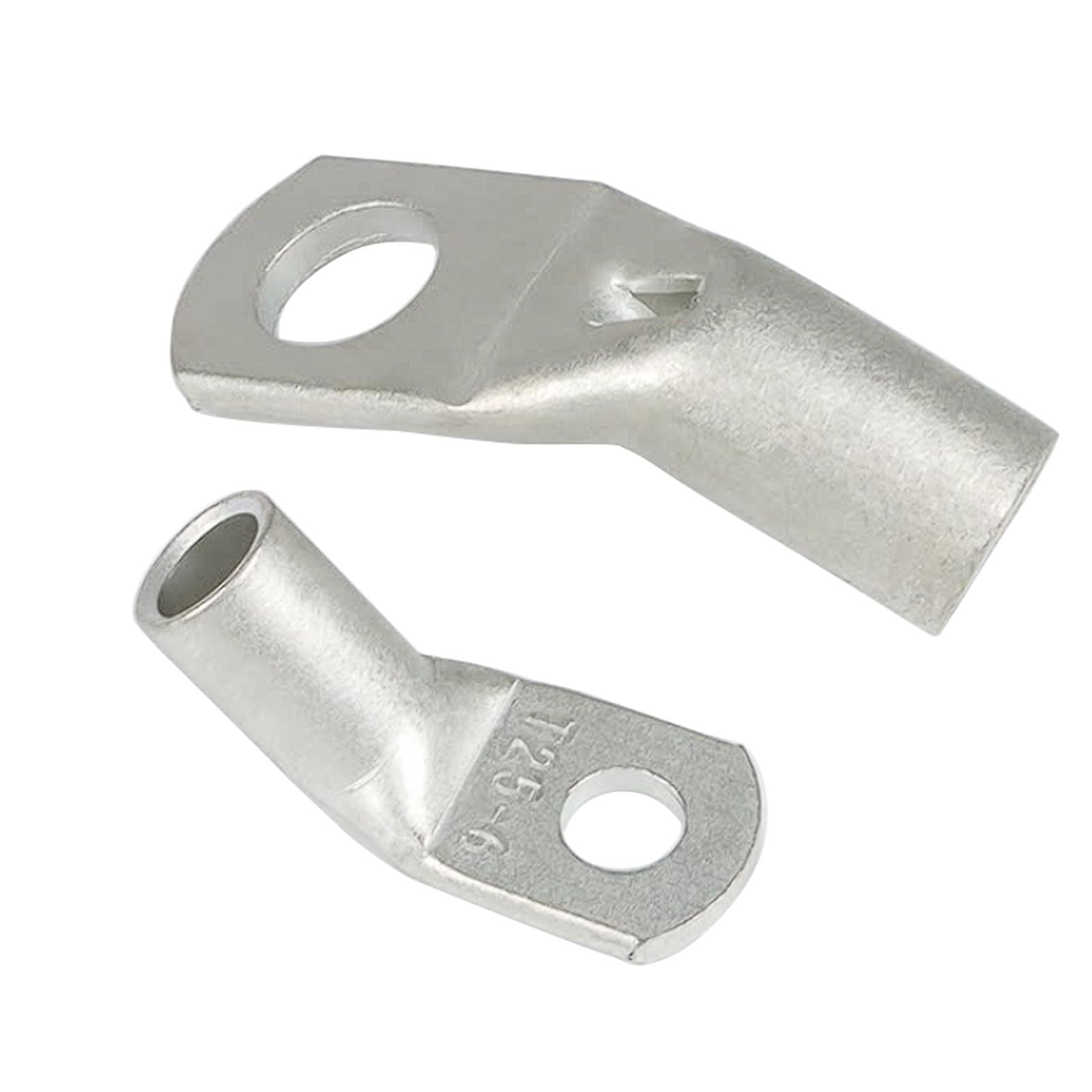 10 sztuk wygiętych końcówek miedzianych T45 stopni, 10-240 mm², czyste zaciski kątowe, materiał T3