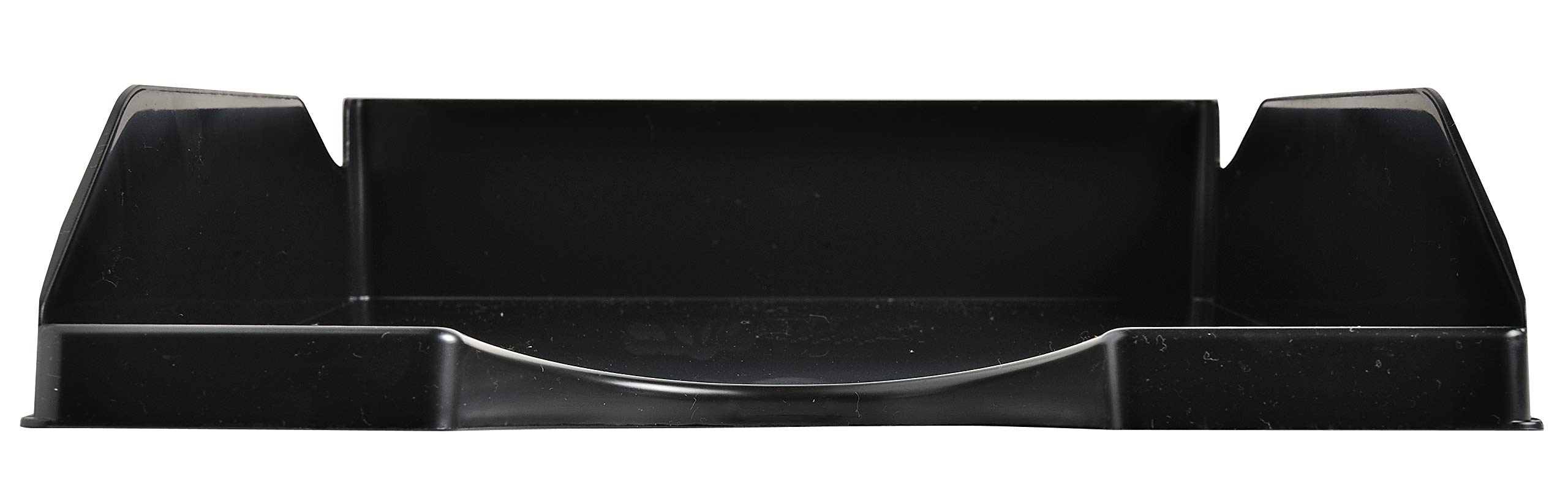 Exacompta - Ref 123014D - ECOBlack EcoTray Letter Tray - 345 x 255 x 65mm in Size, Suitable for A4+ Documents, Holds Approx. 500 Sheets, Stackable Vertically - Black
