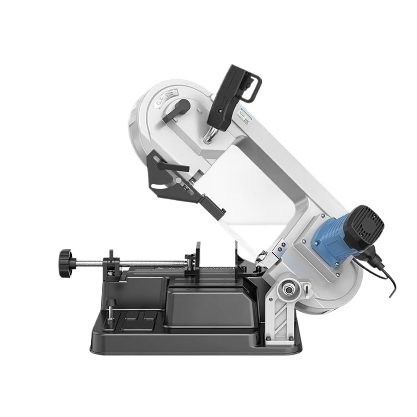 Metal Bandsaw Machine, Compact Benchtop Vertical Horizontal Saw for Home DIY, Cutting Hardware Tools Precision Control(Type 125)