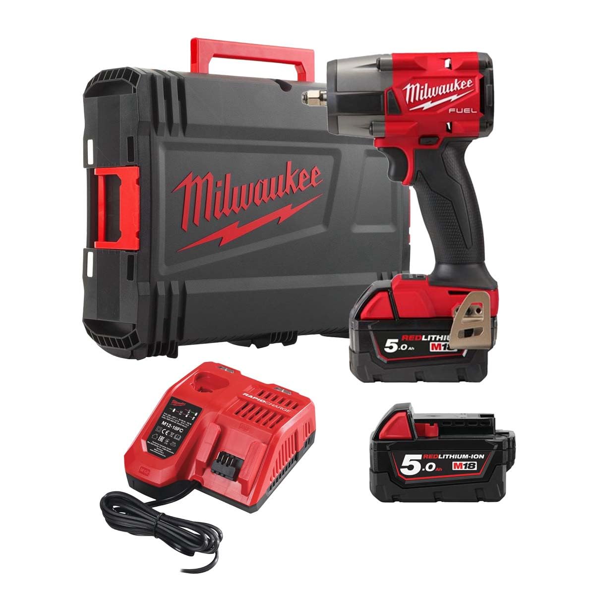 Milwaukee M18 Fuel 3/8in. Mid Torque Impact Wrench With Friction Ri - 4933479405