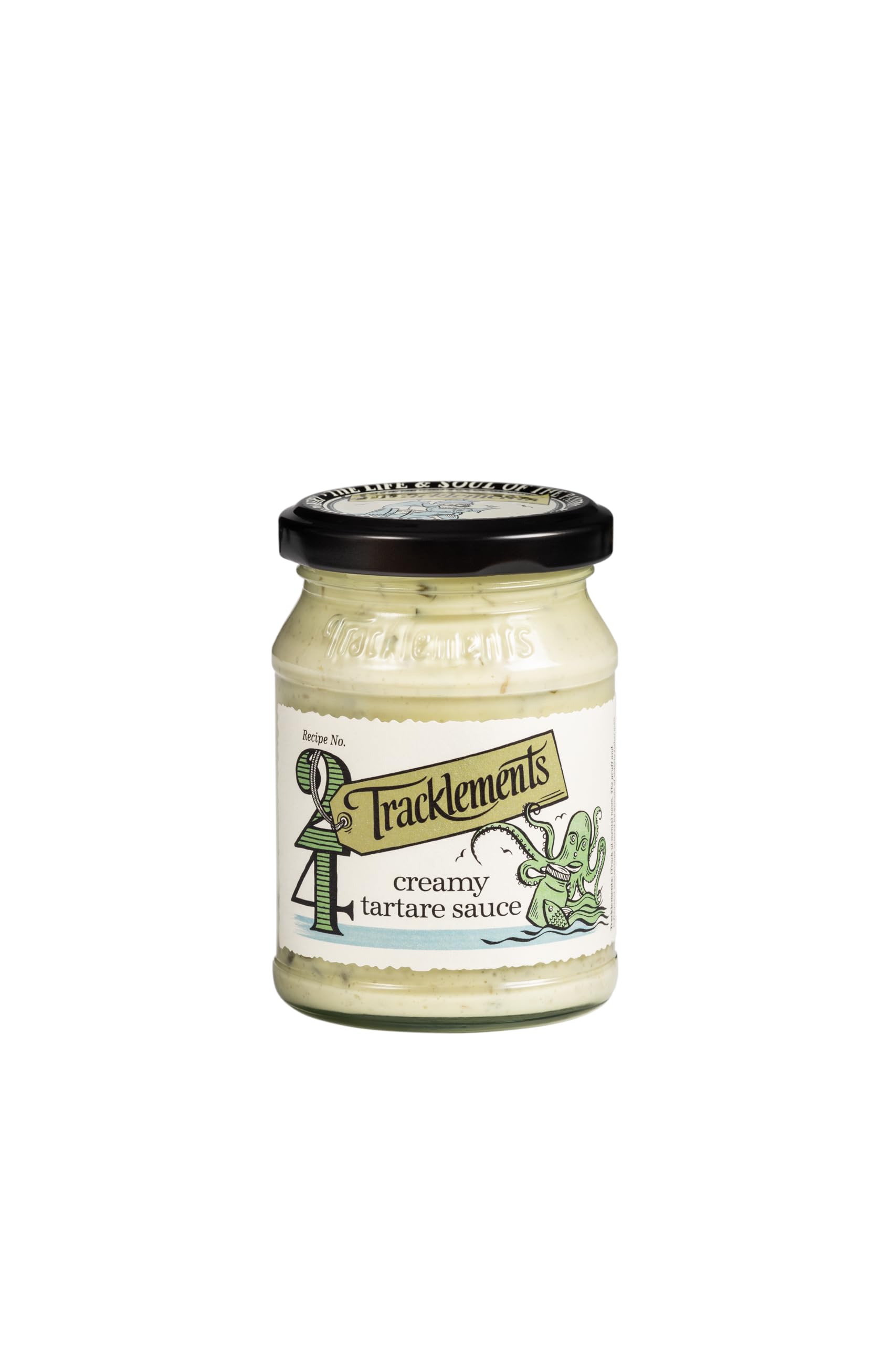 Tracklements Creamy Tartare Sauce, The Ideal Condiment for Fish, Haddock, Scampi, Battered Cod and Fish Cakes, Gluten Free, Vegetarian Friendly, 200g Jar