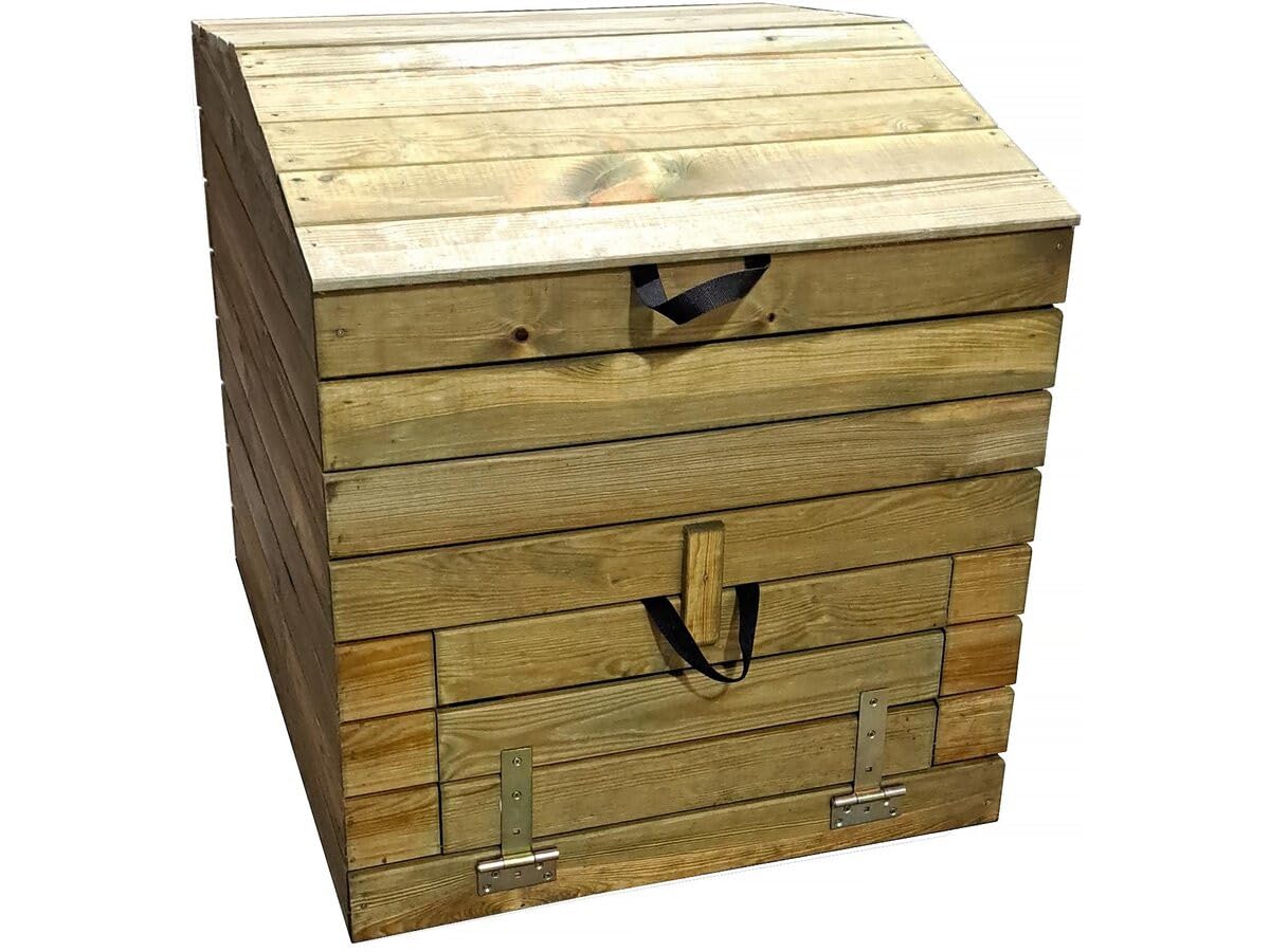 Habitat et Jardin Compostador de Madera 500L Douglas 80 x 80 x 85 cm