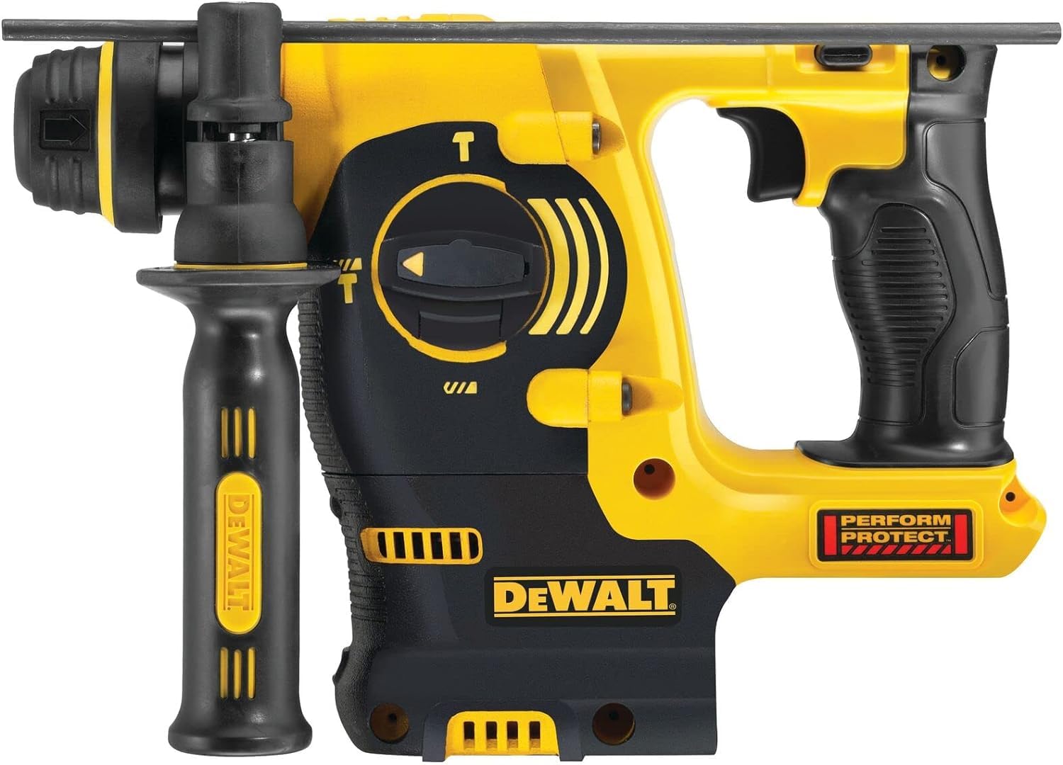 DEWALT DCH253N-XJ Marteau électro-eumatique XR 18 V SDS-Plus 2,1 J 3 Modes sans Chargeur/Batterie, Jaune/Noir, Bare Unit & DeWalt