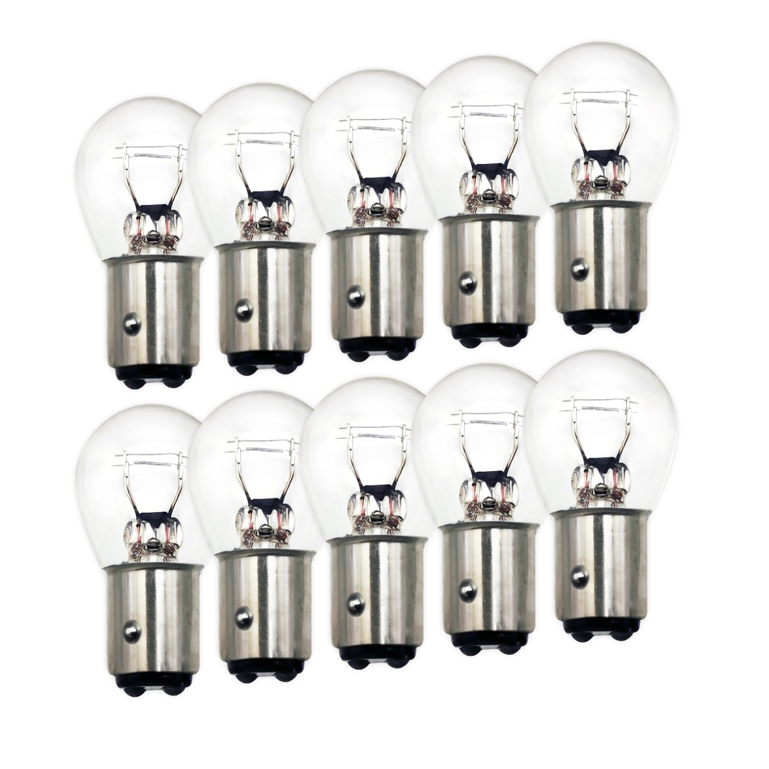 Lanuovx P21/5W 24V 10 x Auto Bremslicht & Rücklicht Birne 21/5 Watt Birne für Rückleuchten, Bremslichter, Blinker 21/5W Ersatzlampe für Auto, Motorrad, Lkw