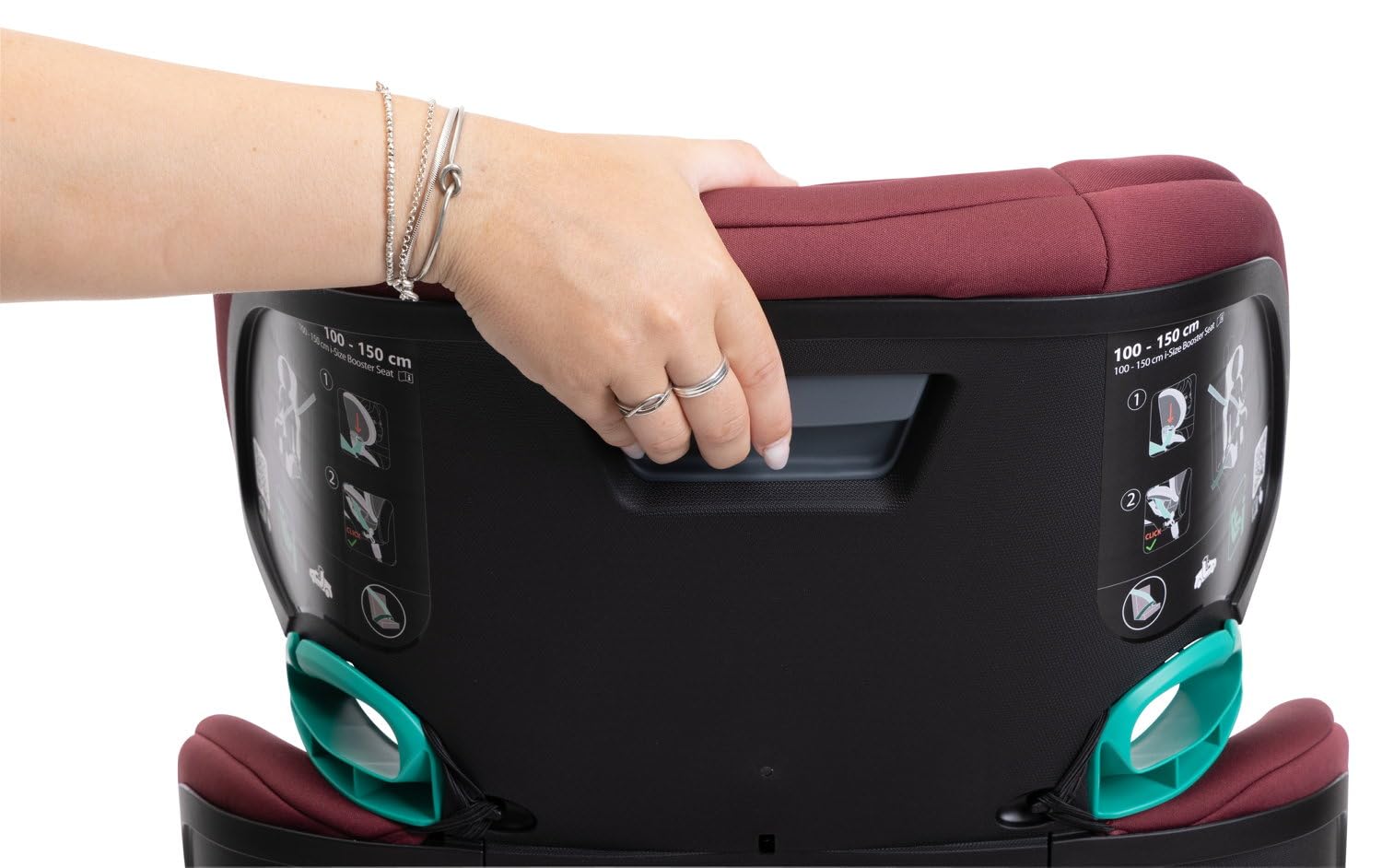 Chicco Quizy Lite i-Size Siège Auto Enfant 3-12 ans (100-150 cm), Environ 15-36 kg, Groupe 2-3, Position Couchage, Hauteur Réglable, Accoudoirs Rembourrés, Confort