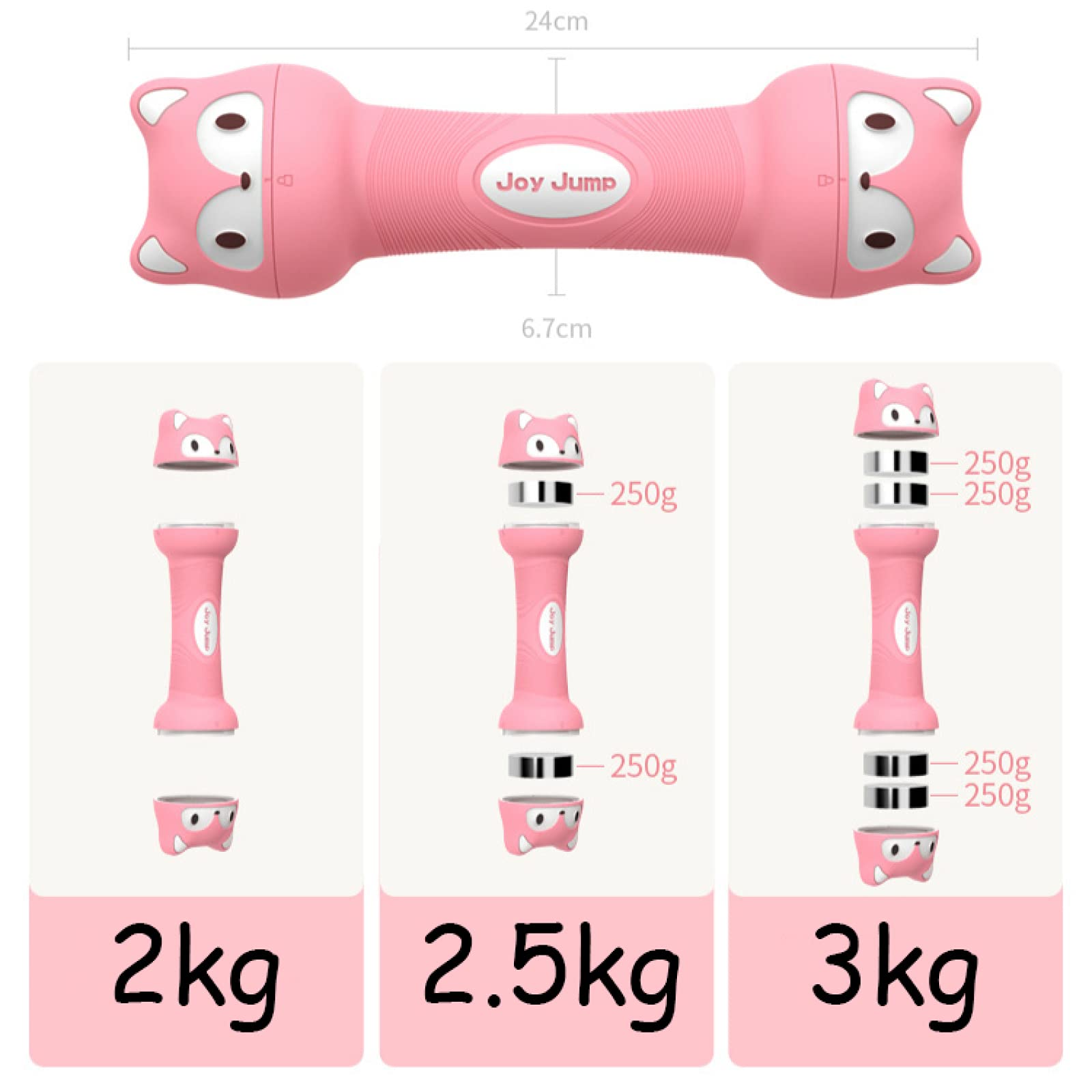 2-4 kg regulowane ciężarki hantle para hantle zestaw sprzęt do ćwiczeń do użytku domowego męskie hantle zestawy damskie fitness