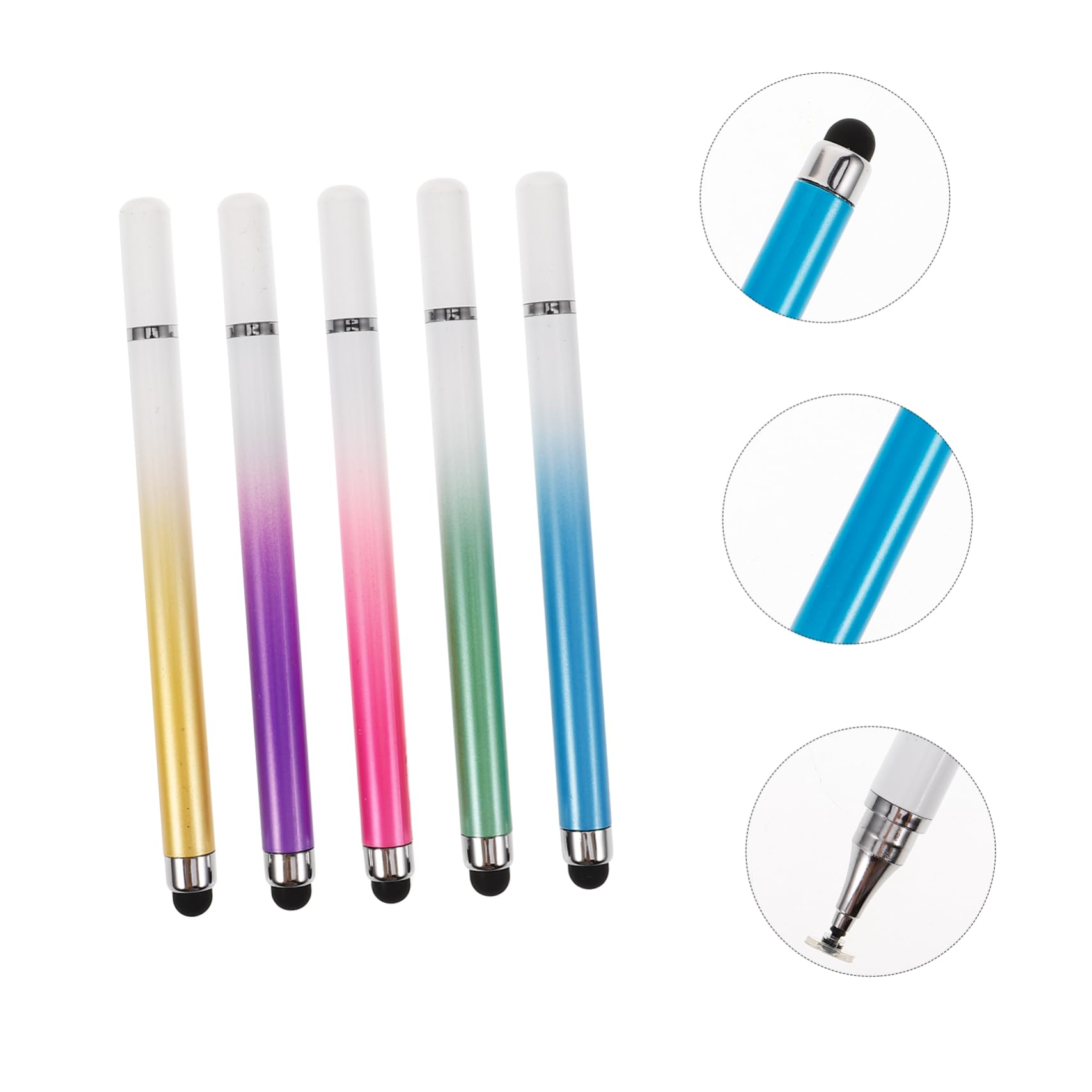HOMSFOU 40pezzi Penna Stylus Capacitiva Per Scrittura e Disegno Su Tablet e Smartphone Di Pastello