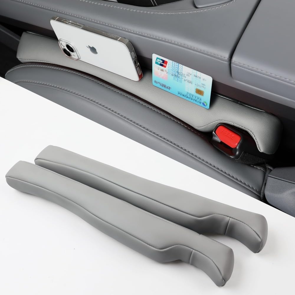 Mauxpiao B Pack Of 2 Pu Leather Car Seat Gap Fillersartificial Leather Seat Gap Organizers, Prevents Keys, Phones & Small Items From Falling, Fits Seat Gaps 3.5–6 Cm (Black) Rewr/B/2 Pack