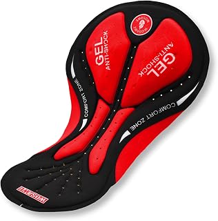 Tomshin Calções de ciclismo acolchoados com gel para homens e mulheres calças de bicicleta roupa interior
