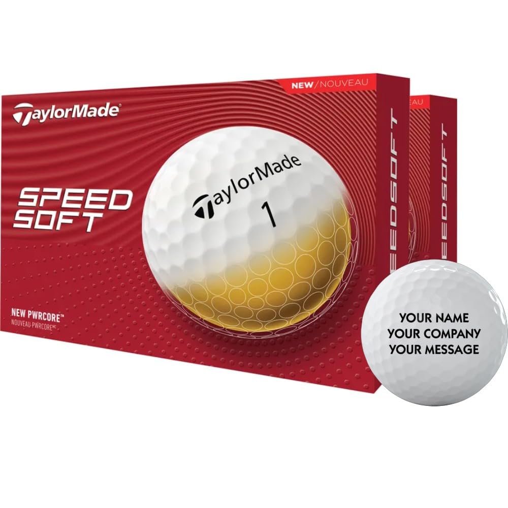 Taylormade SpeedSoft Personalized Golf Balls - Double Dozen