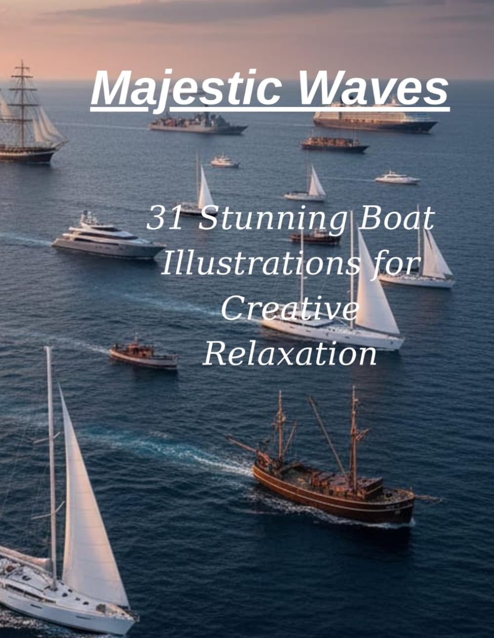 Majestic Waves: 31 Stunning Boat Illustrations for Creative Relaxation