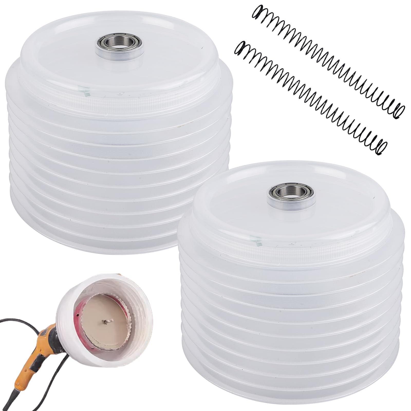 Protector antipolvo para taladro, 2 unidades, para taladros de goma, colector de polvo (160 mm)