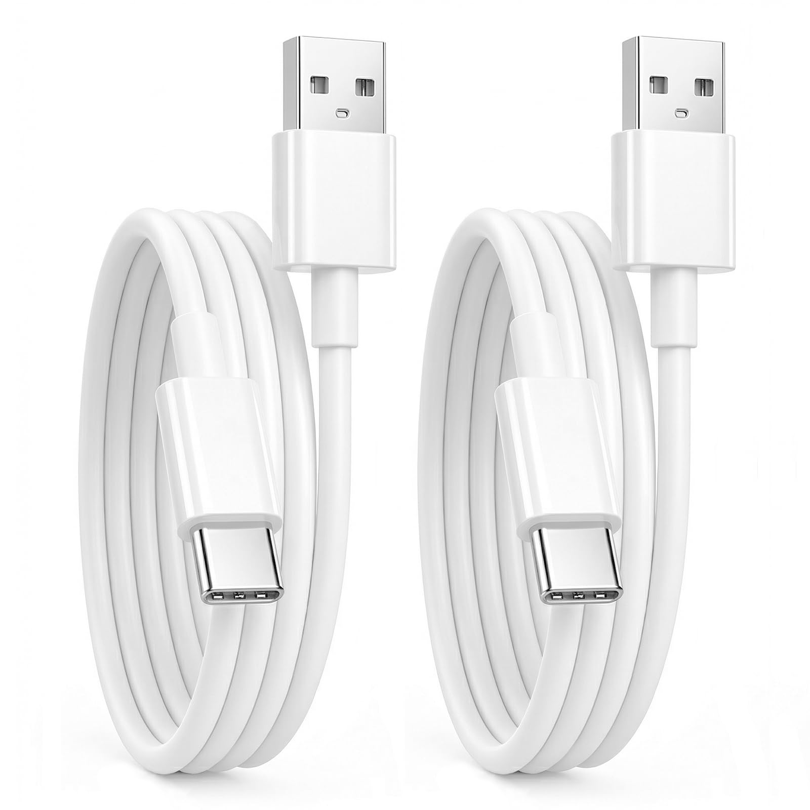 PD 60W Cavo USB Type-C Ricarica Rapida [1M 2Pack] per iPhone 17/16/15 Pro Max, Cavetto USB a USBC Dati per Samsung Galaxy S26/S25/S24 Ultra, iPad Pro/Air/Mini, Google Pixel, Xiaomi, Tab S11/S10/A11