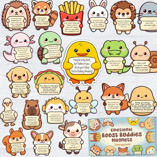 Set de 25 Imanes Decorativos de Animales Apoyo Emocional