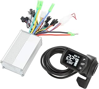 Bediffer LCD GZ3 Panel, 48V 60V 350W Aluminum Alloy Internal Circuit Protection Electric Bike Brushless Controller Kit Convenient Heat Dissipation for Modification
