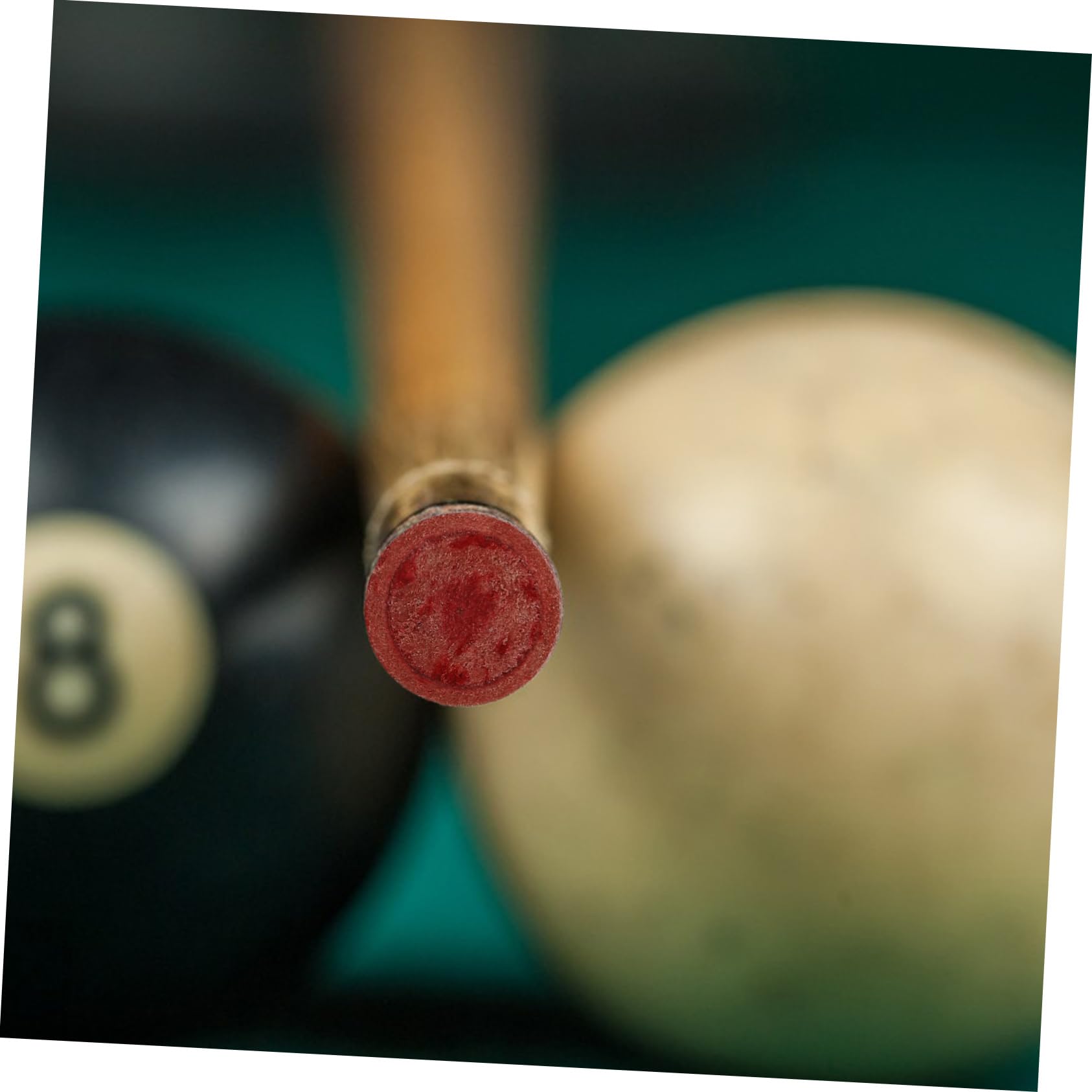 BRIGHTFUFU 11/12/13.8mm Red Billiard Cue Tip Cue Tip for Pool Stick Replacement Cue Tips Set Slip-on Billiards Cue Accessories