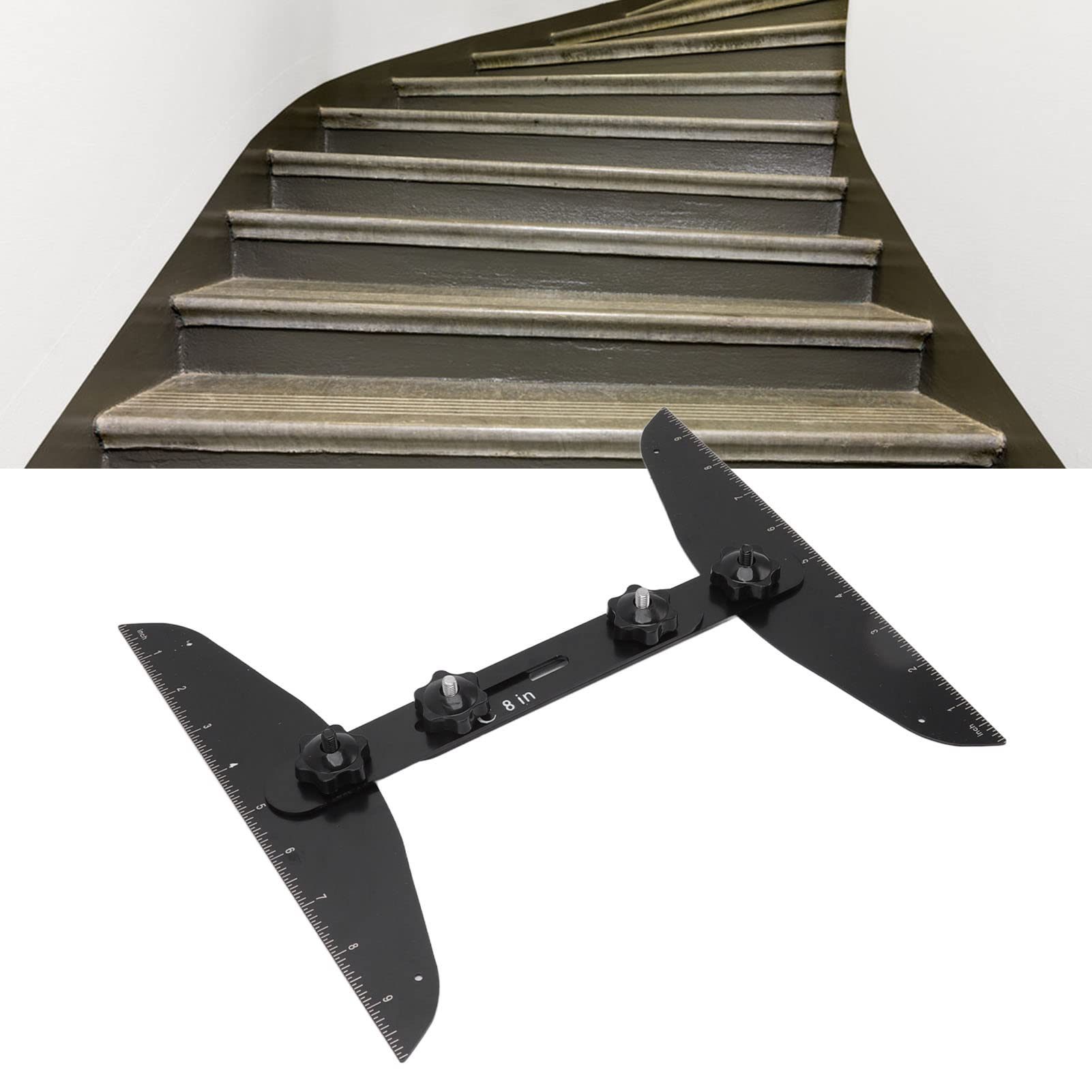 Calibro Per Scale Regolabile - Strumento Di Misura Per Gradini, Alzate E Ripiani (28-152 Cm) - Foto 13