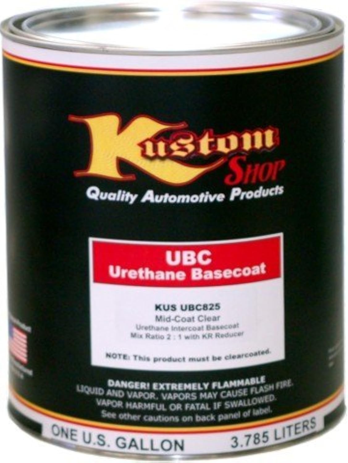 Custom Shop Mid-Coat Clear for Flake/Pearl Intercoat Clear Auto Paint Quart