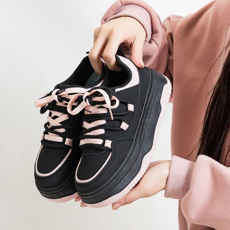 Fashionable Platform Women's Casual Sports Shoes - Comfortable Inners, Youthful and Energetic2