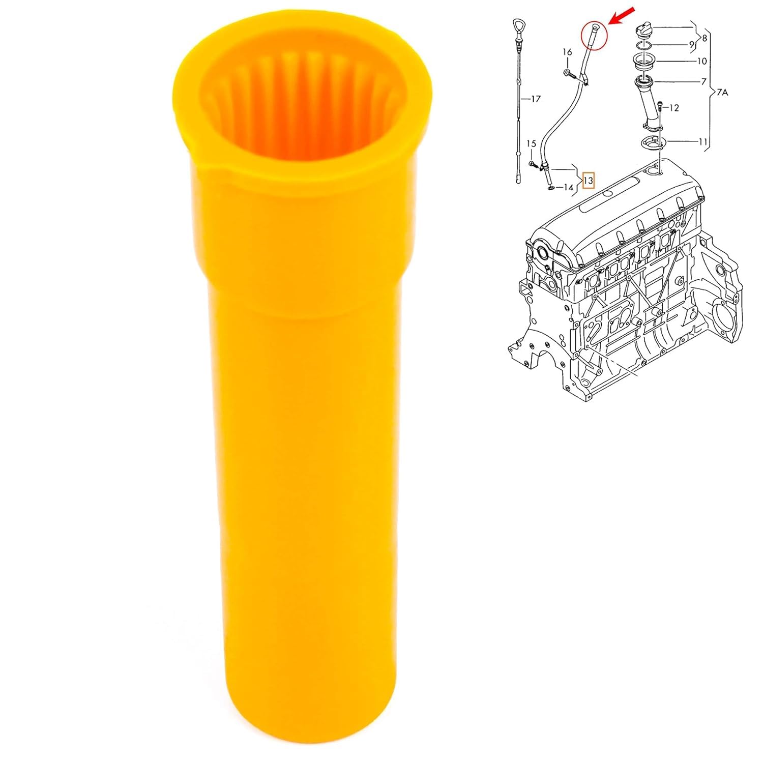 ŞERİF OTO - Metro dell'olio per Caravelle Mk5 Transporter T5 Touareg 2.5 Diesel 070115629KG 070115629K G 070115629 K