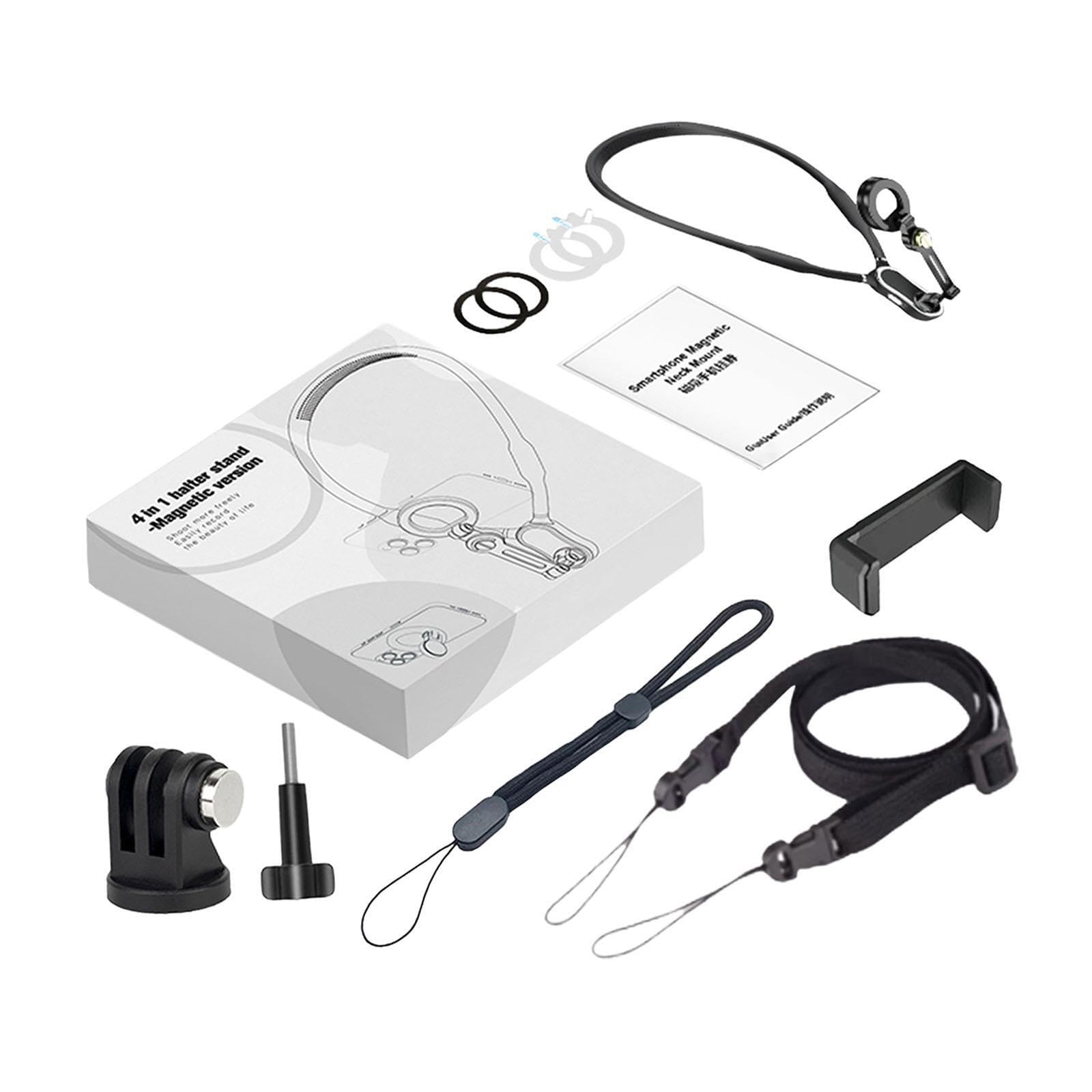 Soporte para teléfono Multifuncional de liberación rápida para Colgar en el Cuello, práctico para Actividades al Aire Libre, fotografía y Vlogs,