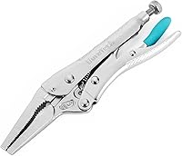 Vista 1 de DURATECH Alicates de bloqueo de nariz de 6-1/2 pulgadas de largo, construcción Cr-V premium, alicates de punta larga con cortador de alambre para un