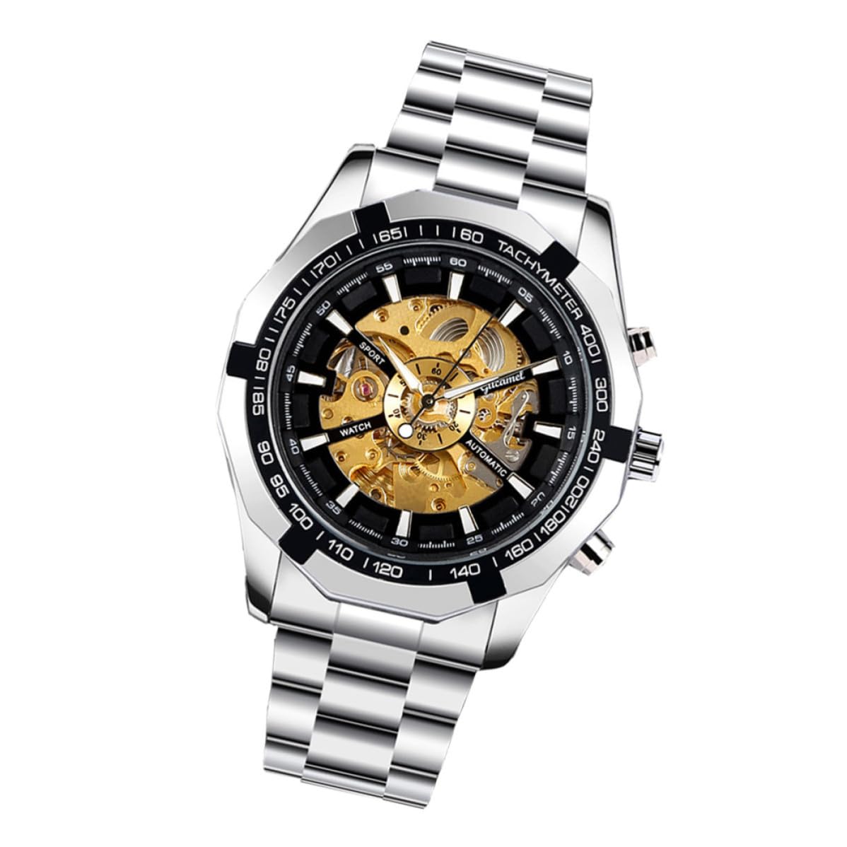 Reloj Mecánico Automático Esqueleto para Hombre de Moda