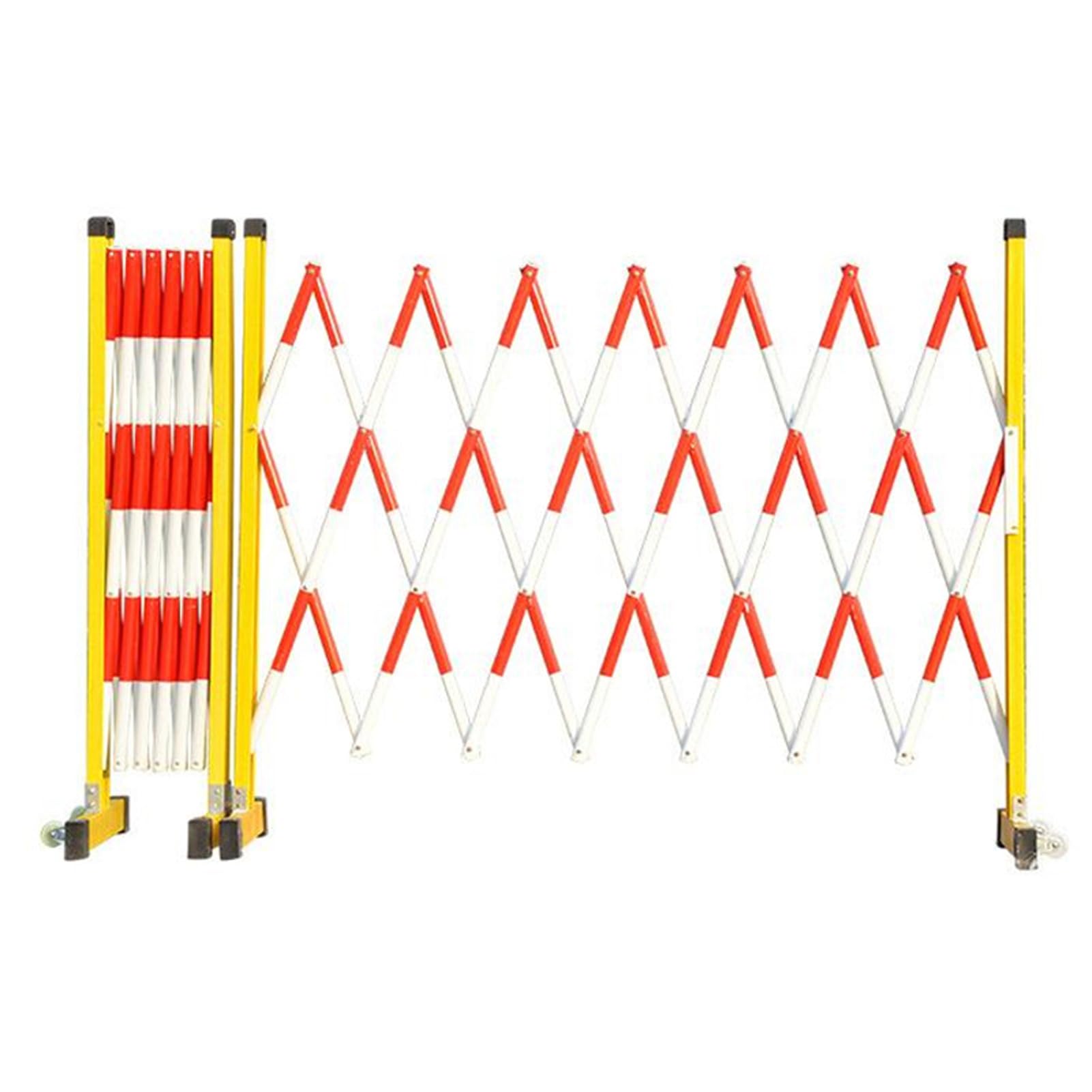 Barrière industrielle extensible mobile pour éviter les intrusions en zone de trafic