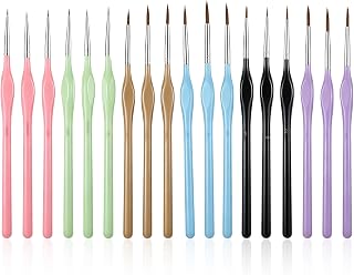 18PCS Miniature Paint Brushes with Triangular Handles