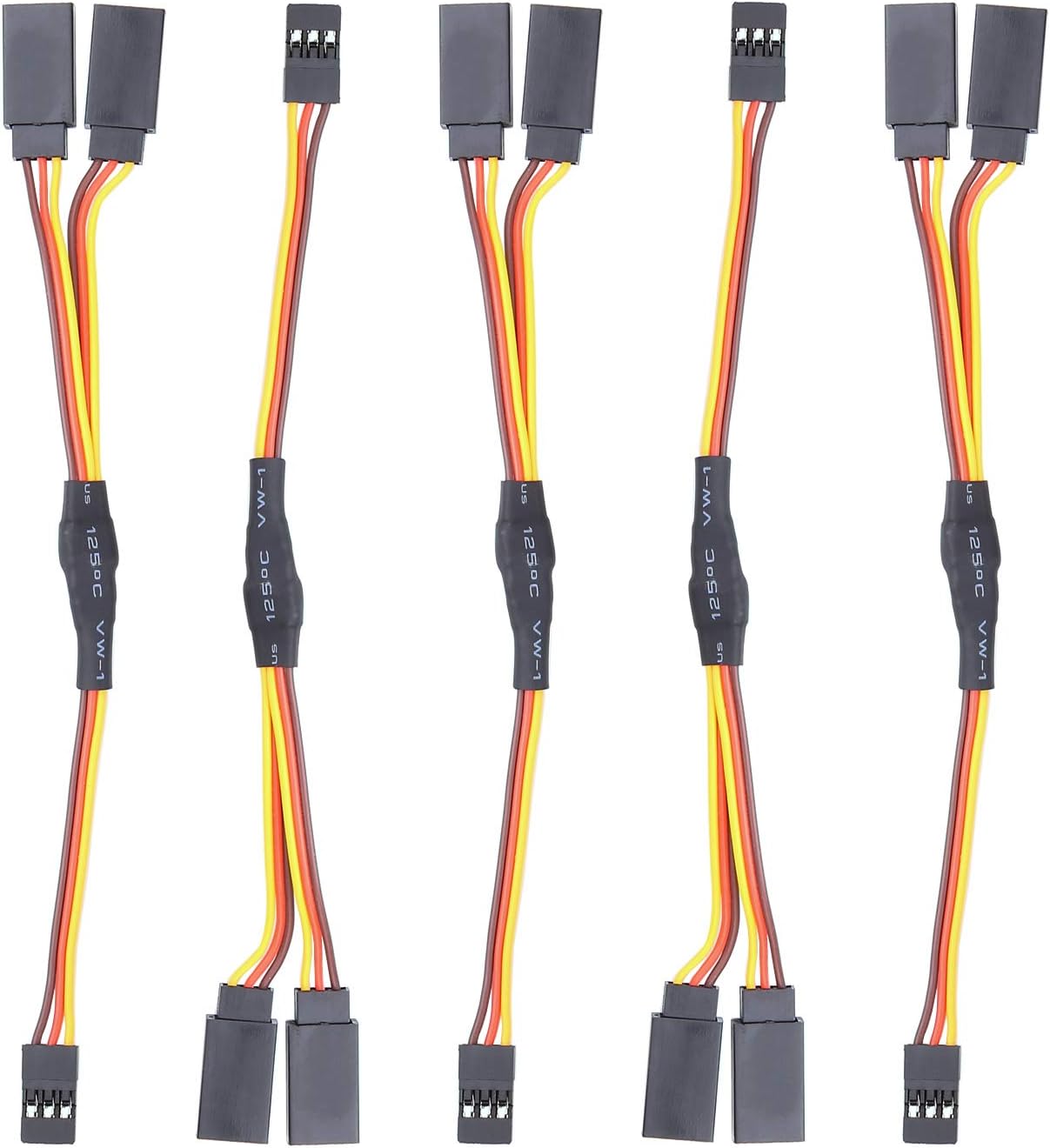 Servo Splitter iGreely 5 PACK 30cm 22AWG JR Spektrum