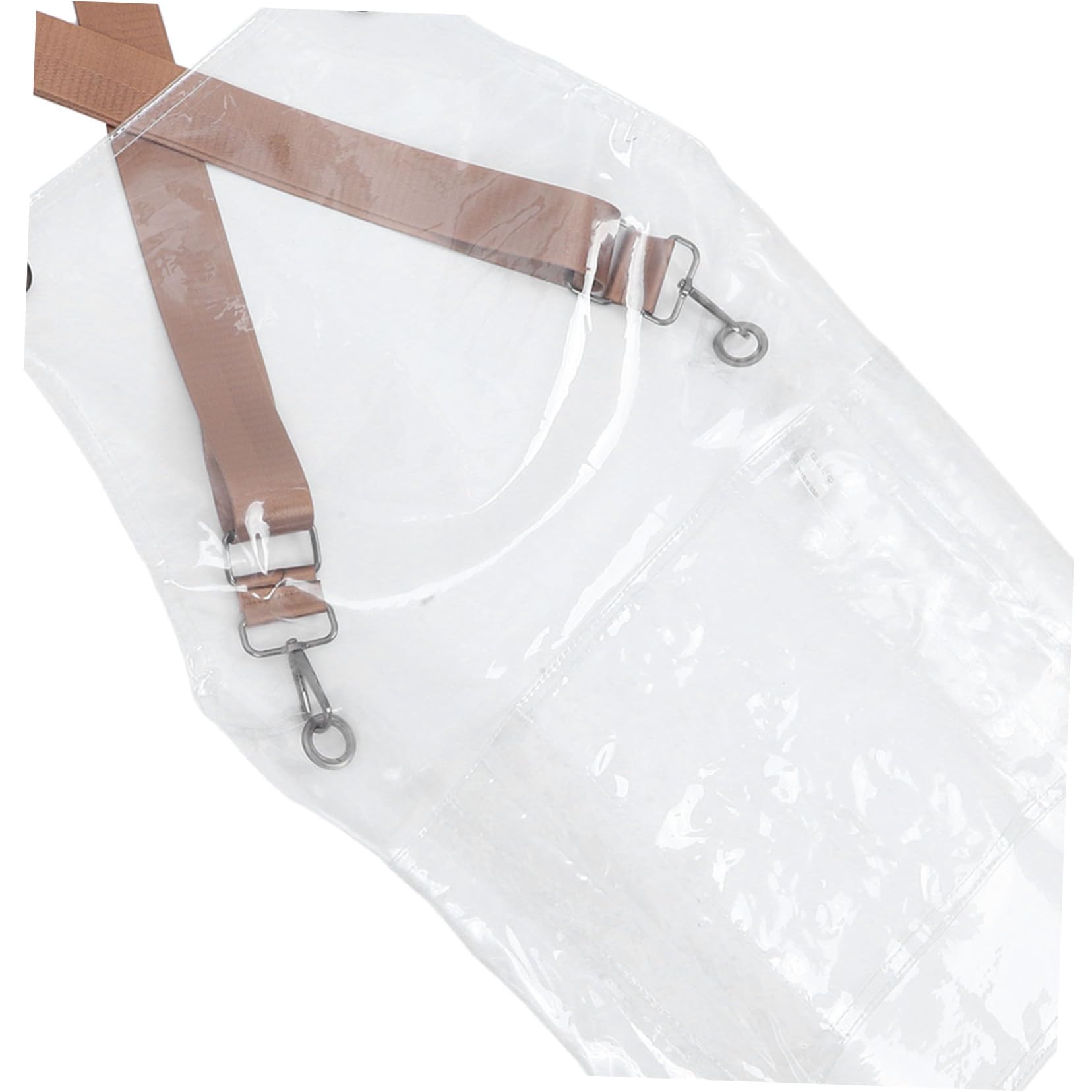 Cabilock Delantal de Tpu para Mujer con Bolsillo Ajustable, Resistente al Aceite y Agua, Ligero y Cómodo para Cocina y Peluquería