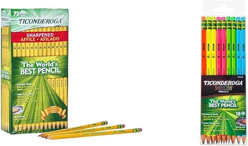 Ticonderoga Paquete de lápices de madera (72 unidades + 18 unidades)