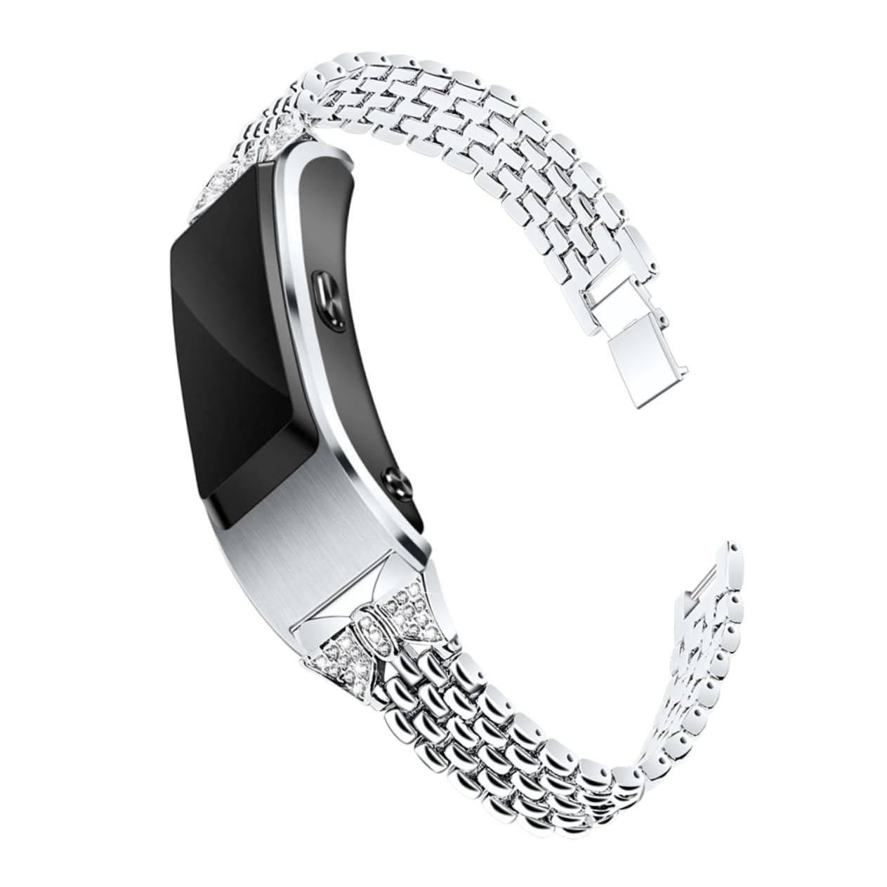 jojofuny 2 Pezzi Di Ricambio Per Cinturino Con Strass Cinturino Per Smartwatch Per Acciaio Inossidabile