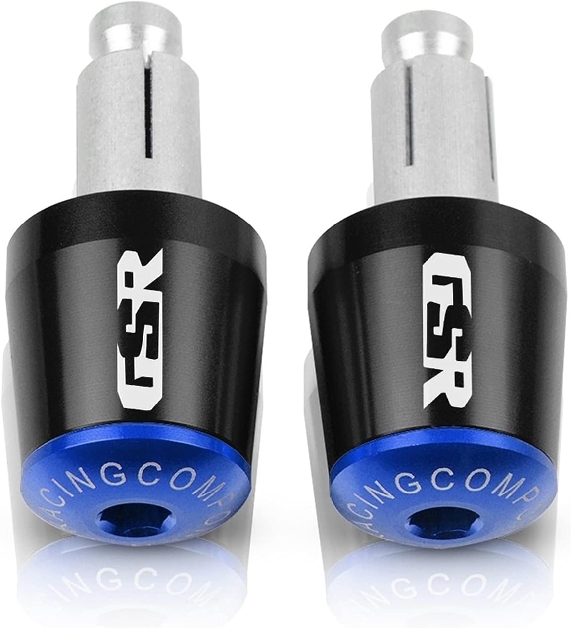 XJSM Plug Motorcycle 7/8" 22mm Handlebar Grips End Handle Bar Cap End Plug for Suzuki GSR600 GSR750 GSR400 GSR250/S/F GSR 600 750 400 250 (Color : 2)