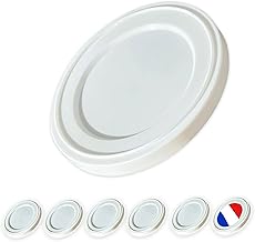 XILMARK Couvercles Yaourt La Fermière 67 (Compatible) Capsules de yaourt OUI 67 mm Bouchons de Yaourt Réutilisables Couvercle de Pot de yaourt Réutilisables Couverclepot yaourt verre OUI (Pack 6 Und)