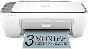 HP DeskJet 2855e Wireless All-in-One Color Inkjet Printer, Scanner, Copier, Best-for-home, 3 month Instant Ink trial included, AI-enabled (588S5A)