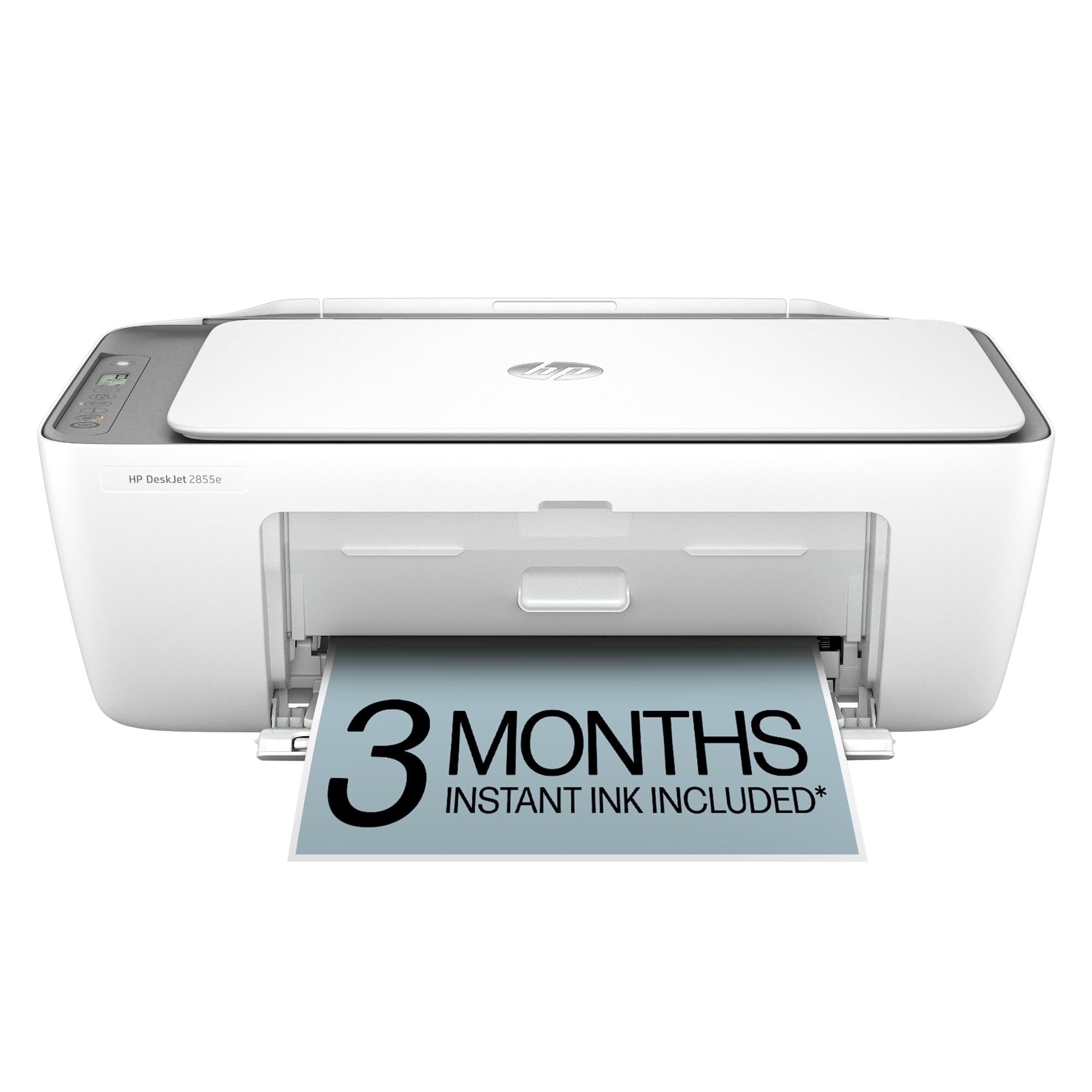 HP DeskJet 2855e Wireless All-in-One Color Inkjet Printer, Scanner, Copier, Best-for-home, 3 month Instant Ink trial included, AI-enabled (588S5A)