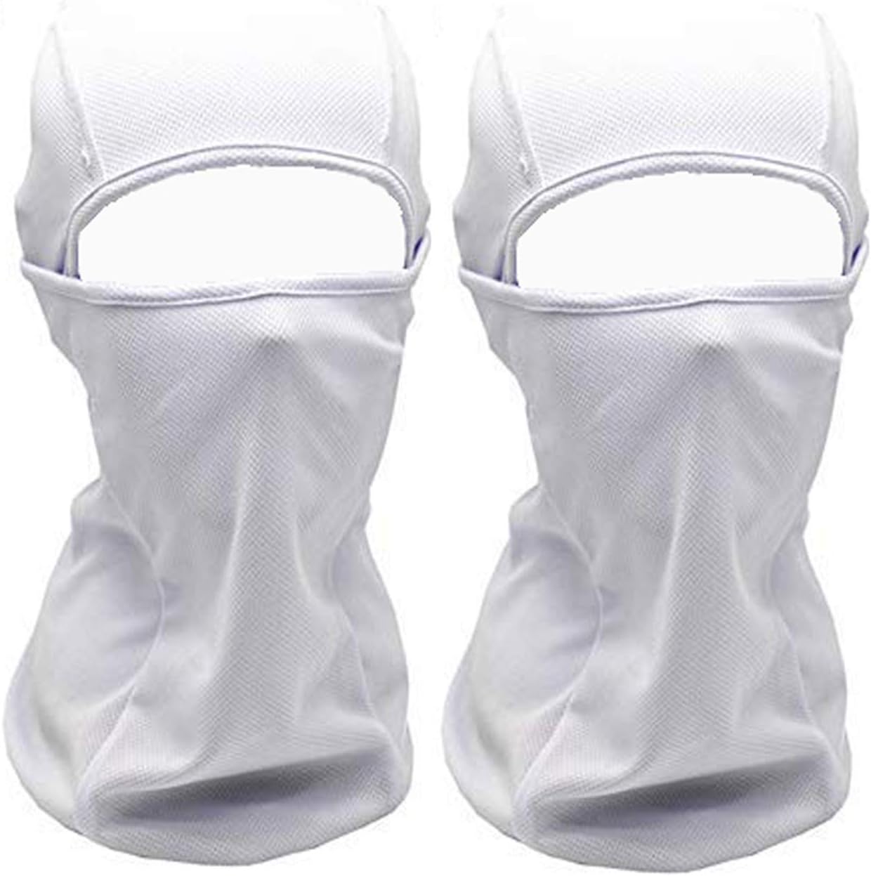 Balaclava Face Mask UV Protection Masks for Cold Weather Ski Sun Hood for Men Women Motorcycle Cycling Tactical White (2 Pack)