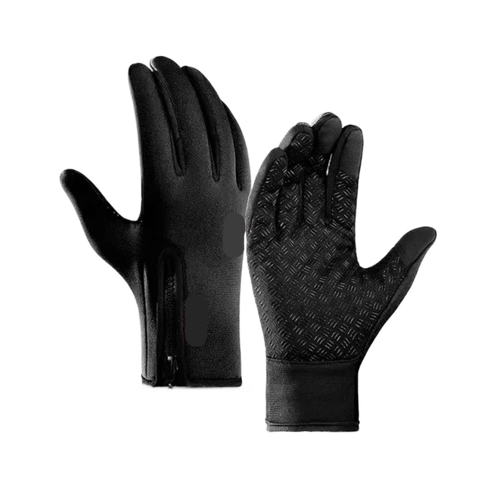 Gants d'escalade Gants de Moto for Hommes et Femmes, Coupe-Vent, antidérapants, Garde au Chaud, for Le Travail, Le Sport, Le vélo, Automne et Hiver pour Escalade(Black,L)