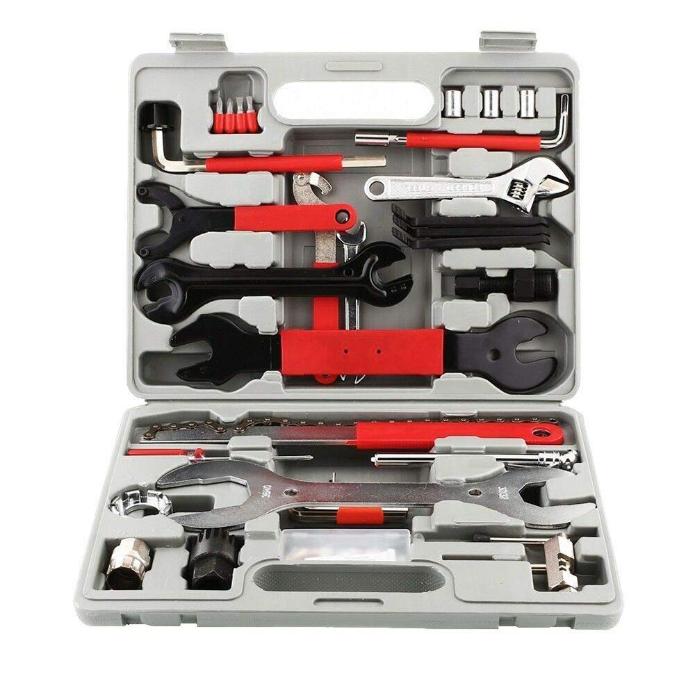 YONGYAO 44PCS Reparación Completa de Bicicletas y Bicicletas Herramientas Herramienta Kit Set Home Mechanic Cycling