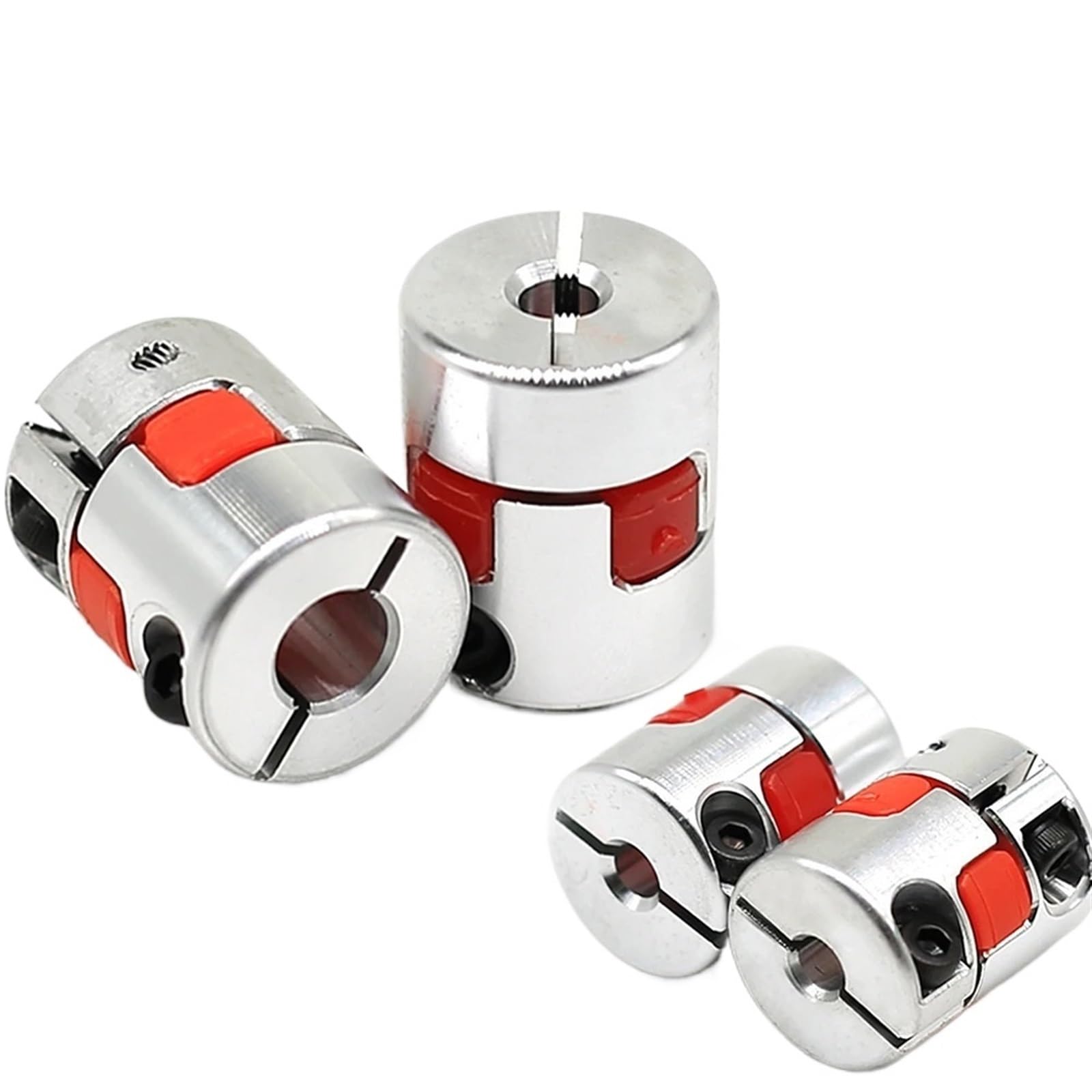 BAGLEV D20L25 5x8mm 3mm 4mm 5mm 6mm 6,35mm 7mm 10mm Ciruela Acoplamiento araña Flexible Motor acoplador Aluminio Flexible mandíbula Acoplamiento (Size : 6x7)
