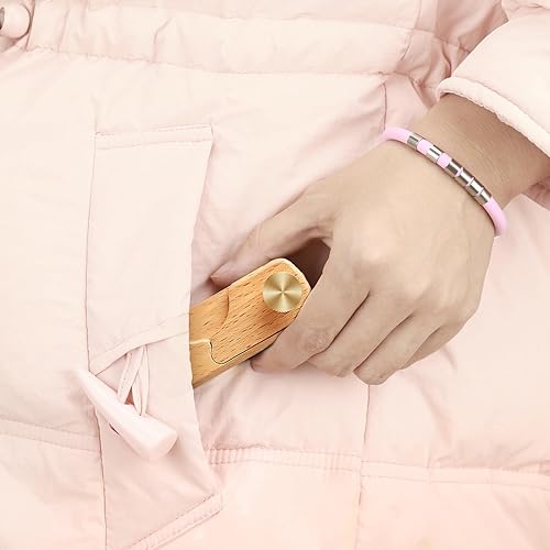 Miniatura 5 de HHZPAEK Pan Lame, herramienta magnética de puntuación de masa de madera, herramienta de puntuación coja de masa madre hecha a mano para hornear pan