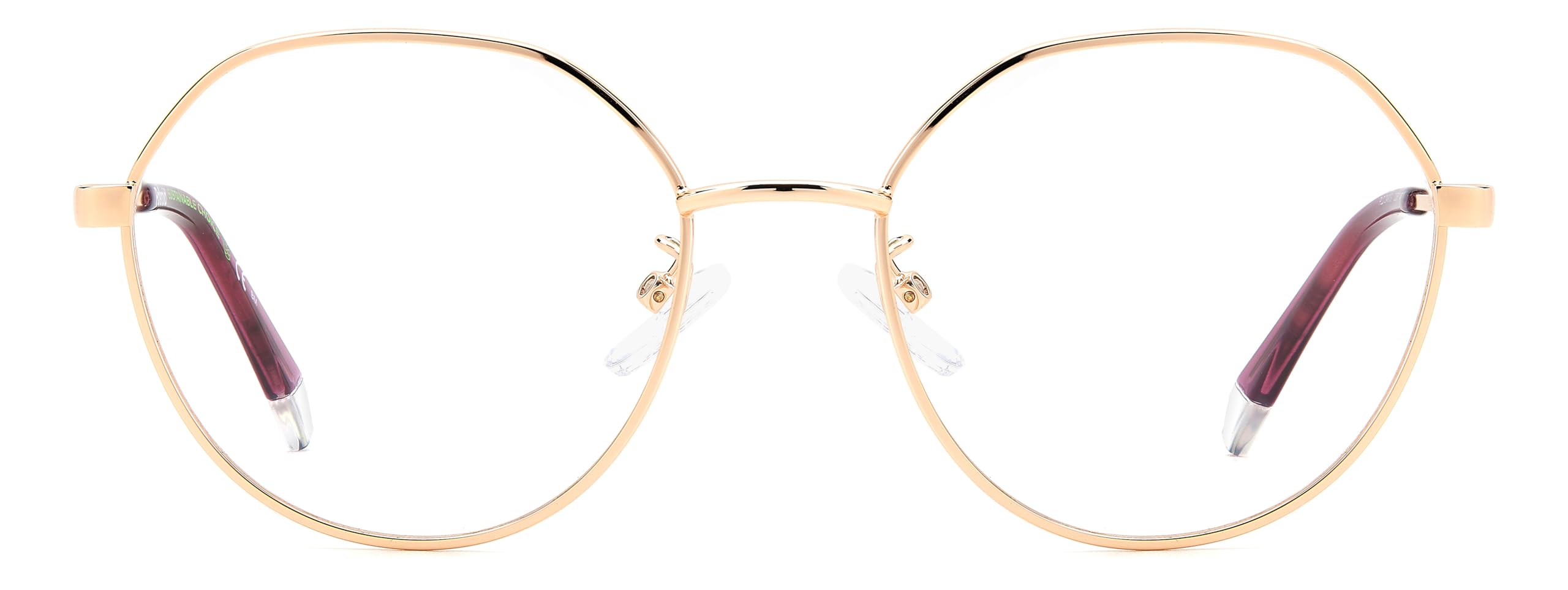 POLAROID Brille mit Sehstärke für Damen optional mit Sonnenbrillentönung oder Blaulichtfilter, Oval, gefertigt aus Glas (inklusive Brillenetui)