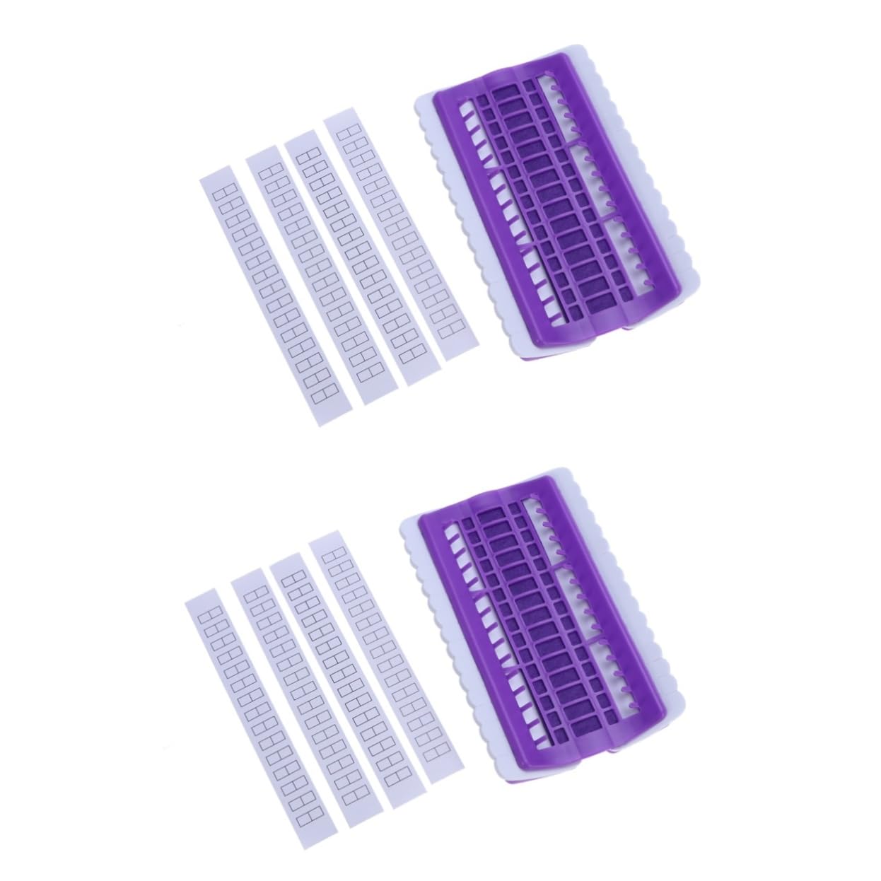 STOBOK 2pcs Embroidery Floss Organizer 30 Positions Thread Holder Cross Stitch Kit Tangle- Craft Tool PVC Material