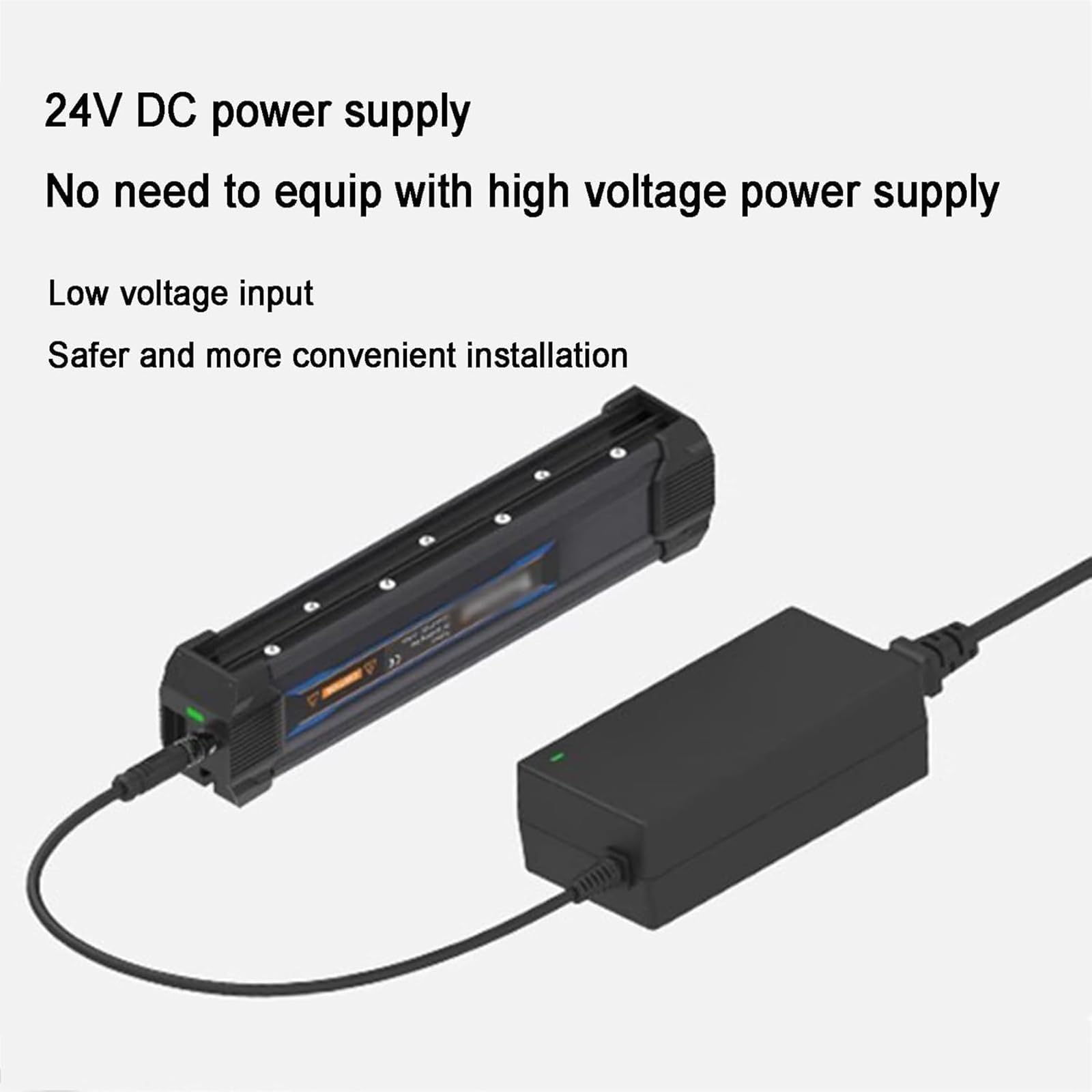 Antystatyczny pręt jonizacyjny, bezwietrzny generator ESD, zintegrowany generator wysokiego napięcia 12 kV, odległość robocza 25-150 mm, do statycznego rozładowania, nie wymaga kompresora 310