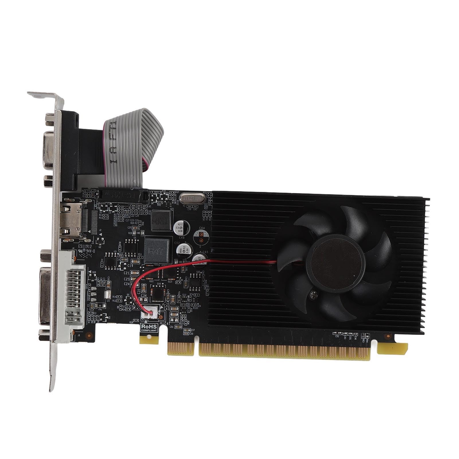 Yunir GT740 4GB GDRR3 128 Bit Gaming Graphics,Single Fan Low Profile Graphics Card,DVI VGA HD Multimedia Interface PCI E 3.0 X16 Computer Video Card with Fan-image-18