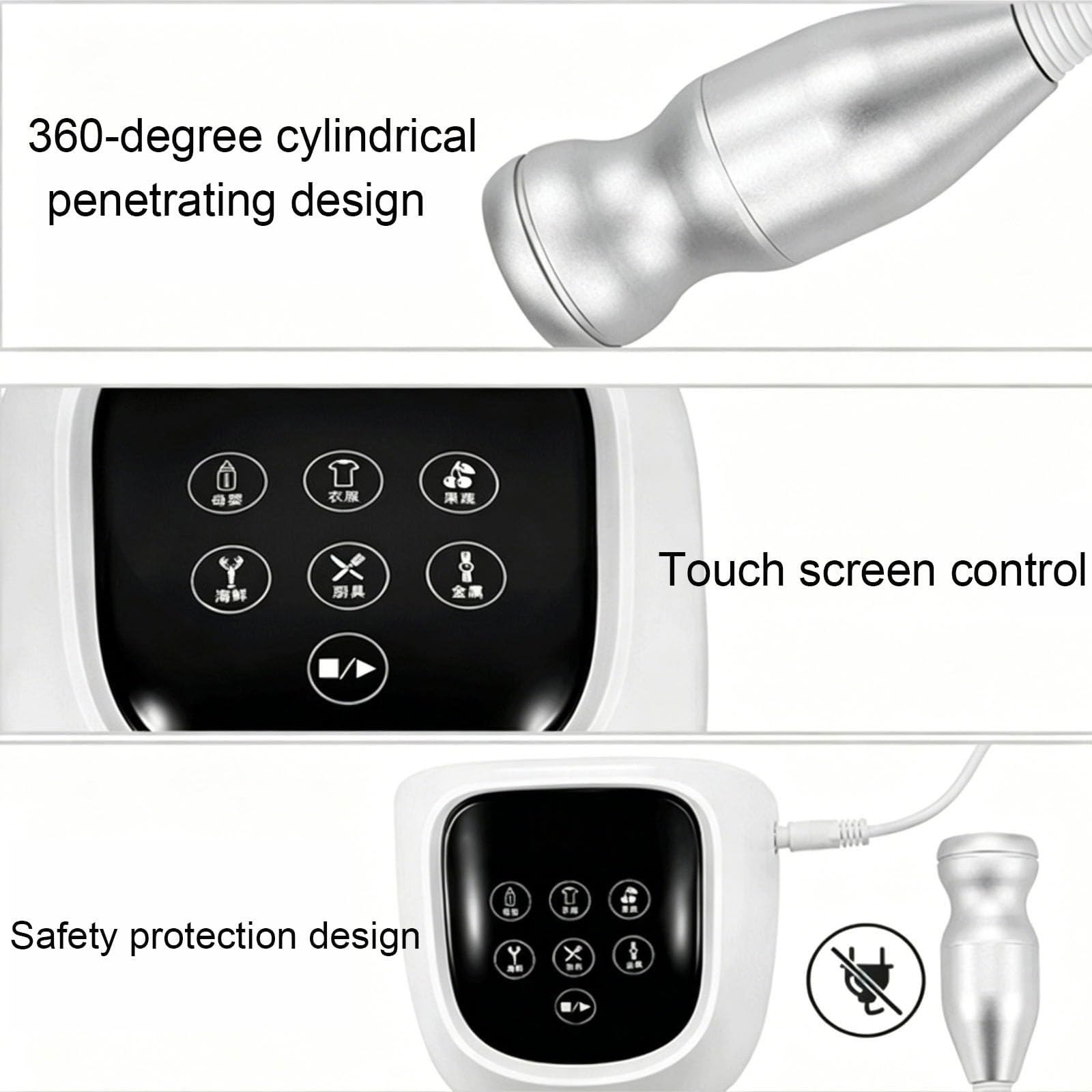 Lavastoviglie Ad Ultrasuoni Portatile nel Lavello, Detergente for Lavastoviglie Elettrico con Controllo Touch, Macchina for la Pulizia dei Gioielli ad Immersione, for Frutta Verdura Occhiali Vestiti