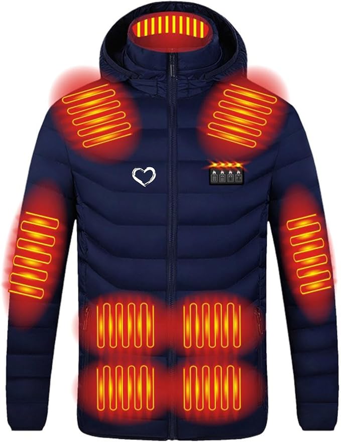 WoUnd Veste Chauffante Manteau Doudoune Chauffant Homme Femme